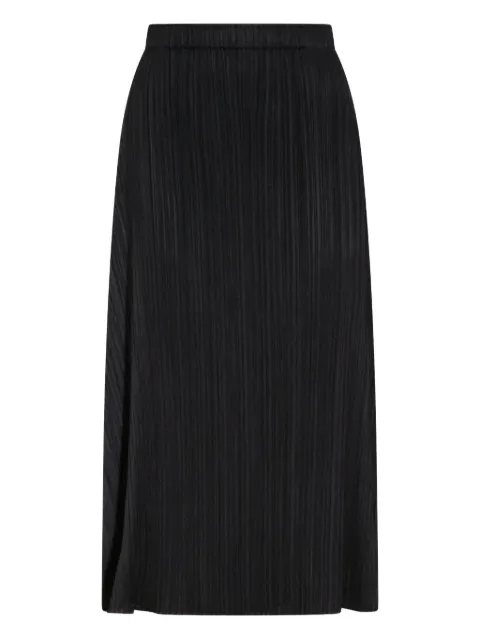 Pleats Please Issey Miyake falda midi con diseño plisado