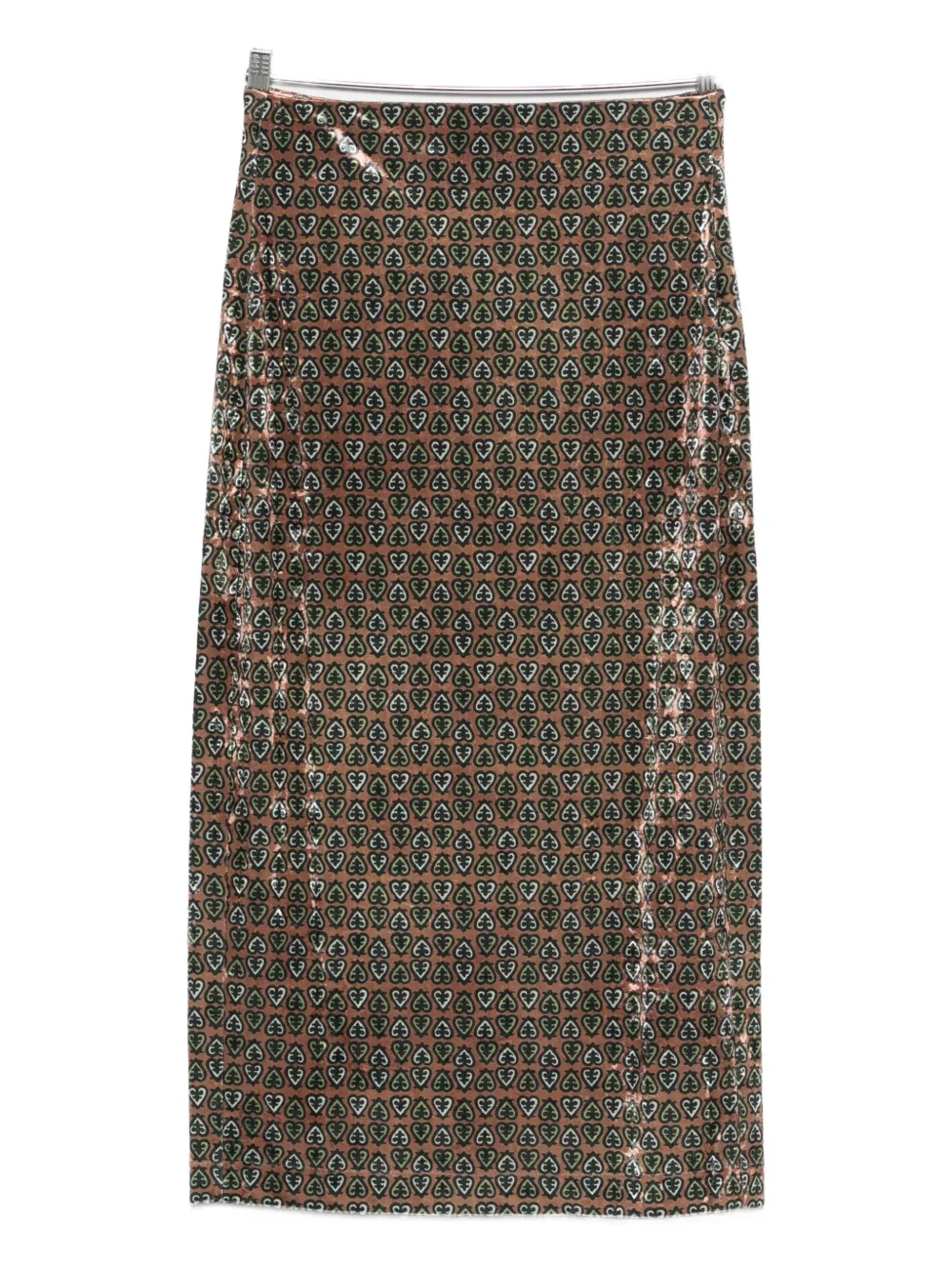 Pierre-Louis Mascia patterned skirt - Marrone