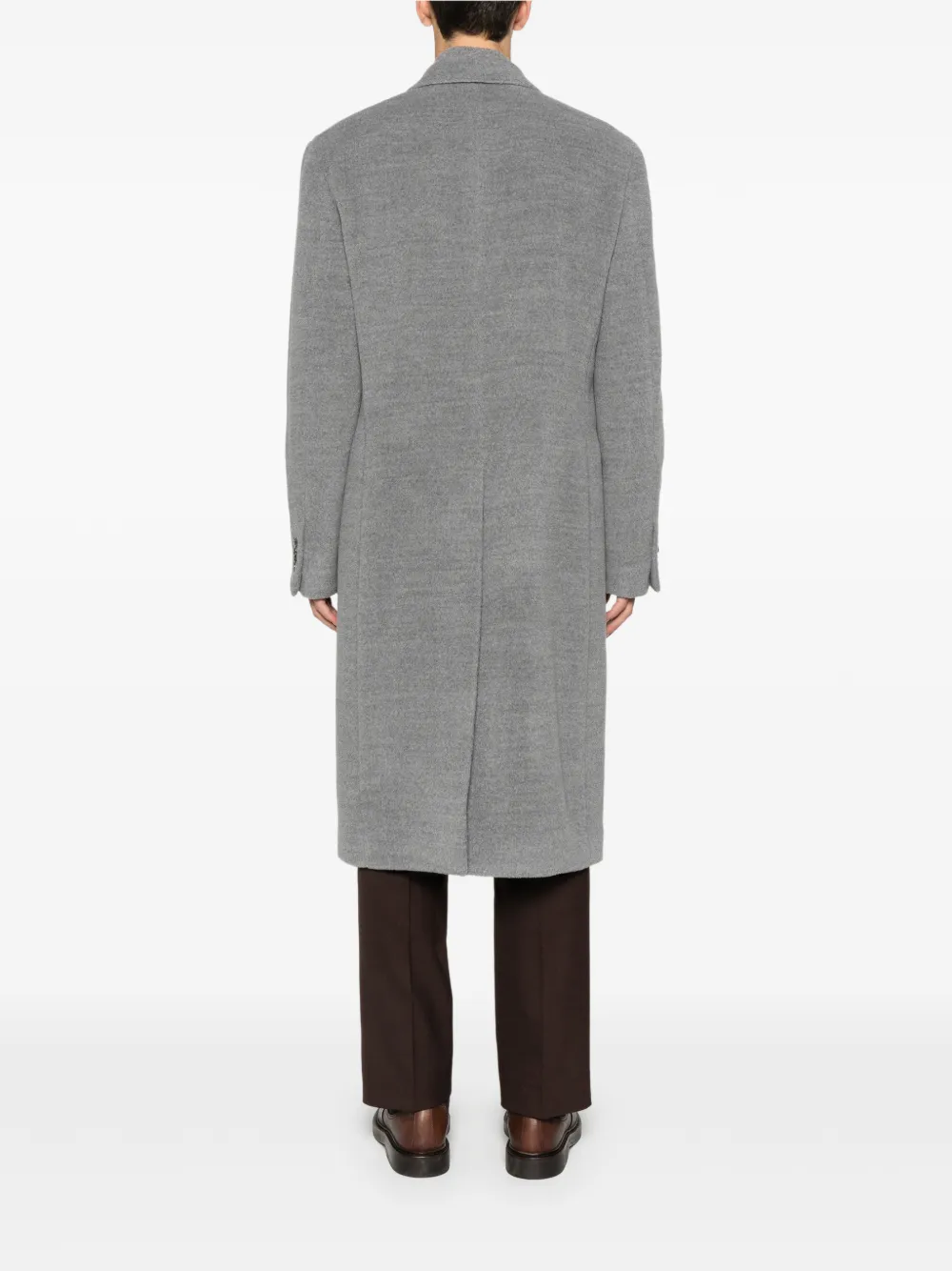 Lardini double-breasted coat Grijs