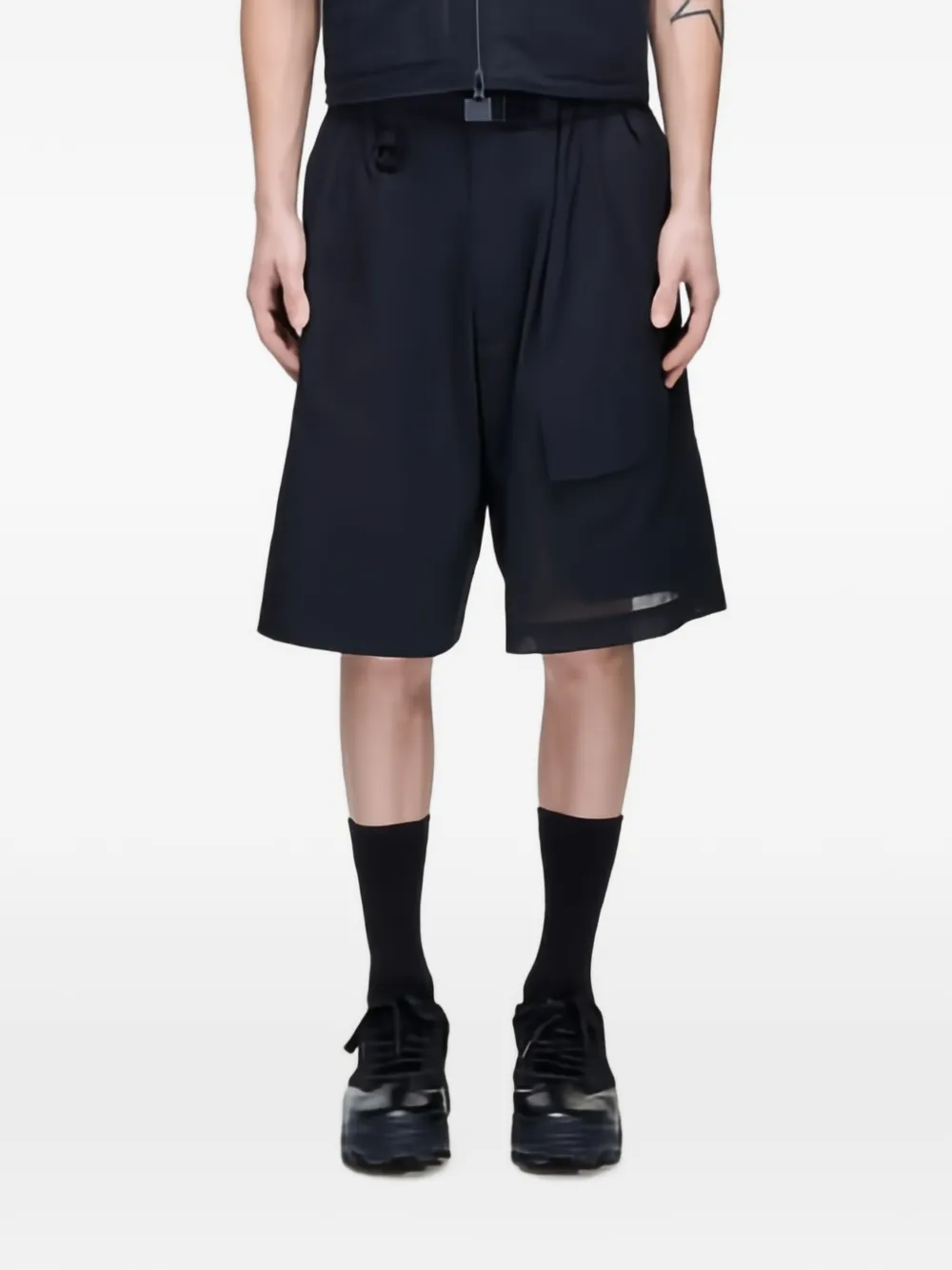 Y-3 UT belted shorts - Nero