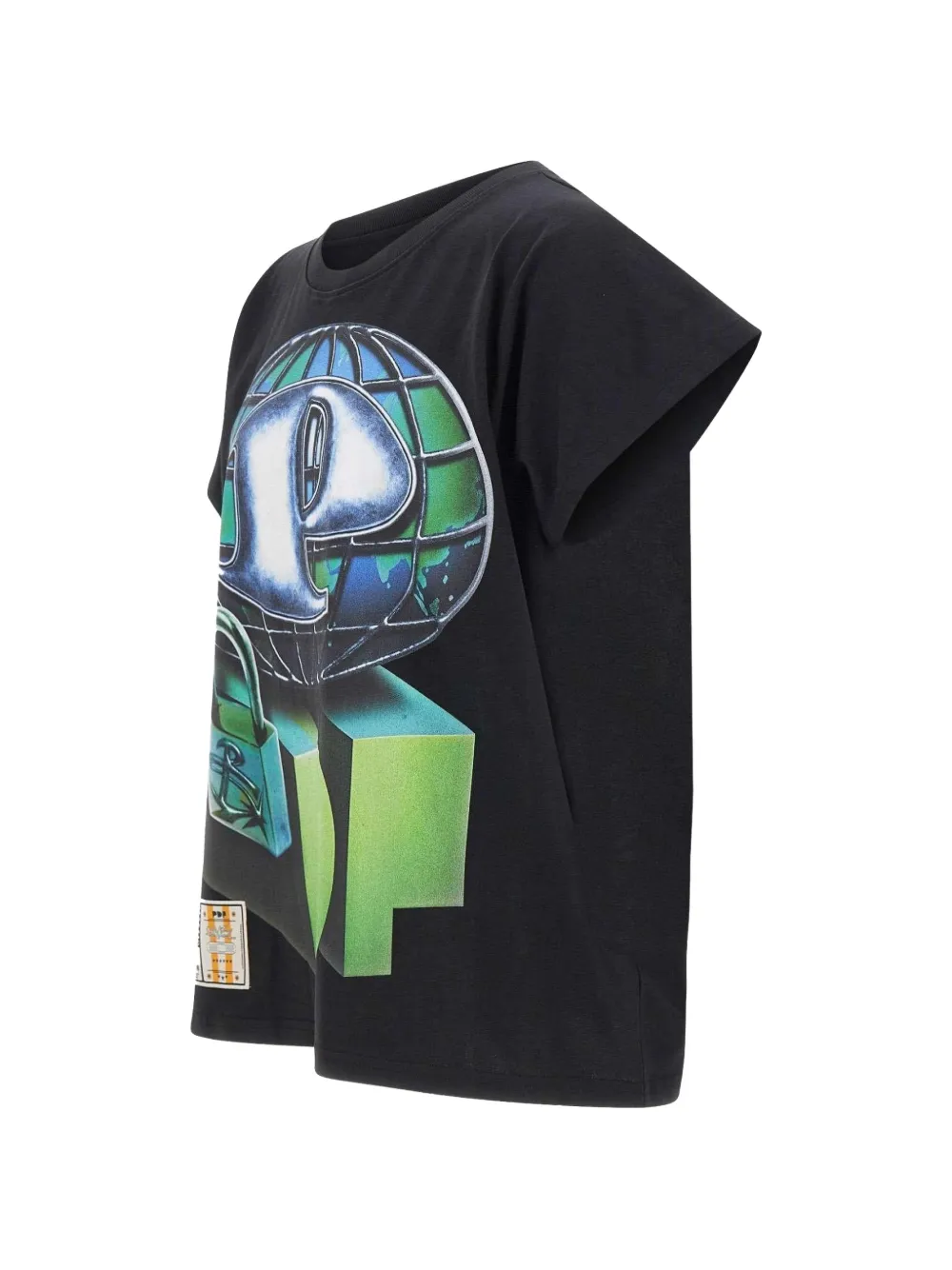 PDF T-shirt met grafische print Zwart