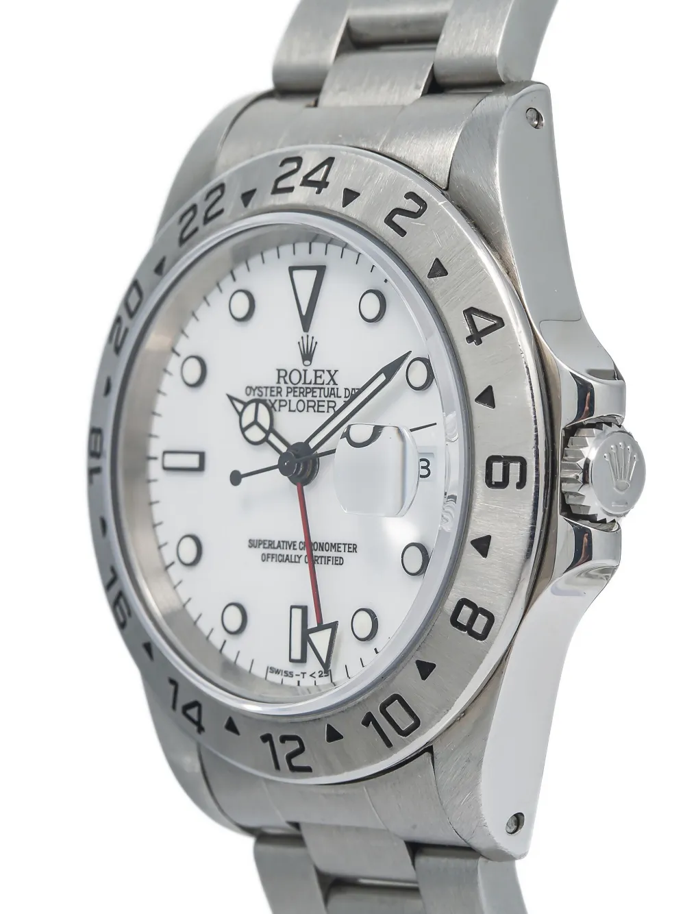 Pre-owned Rolex Stainless Steel Explorer Ii 40mm In White