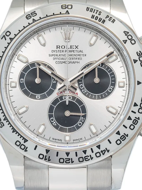 ROLEX DAYTONA 掛時計 ホワイト/ゴールド Rolex デイトナ 40mm 18Kホワイトゴールド | シルバートーン | FARFETCH JP