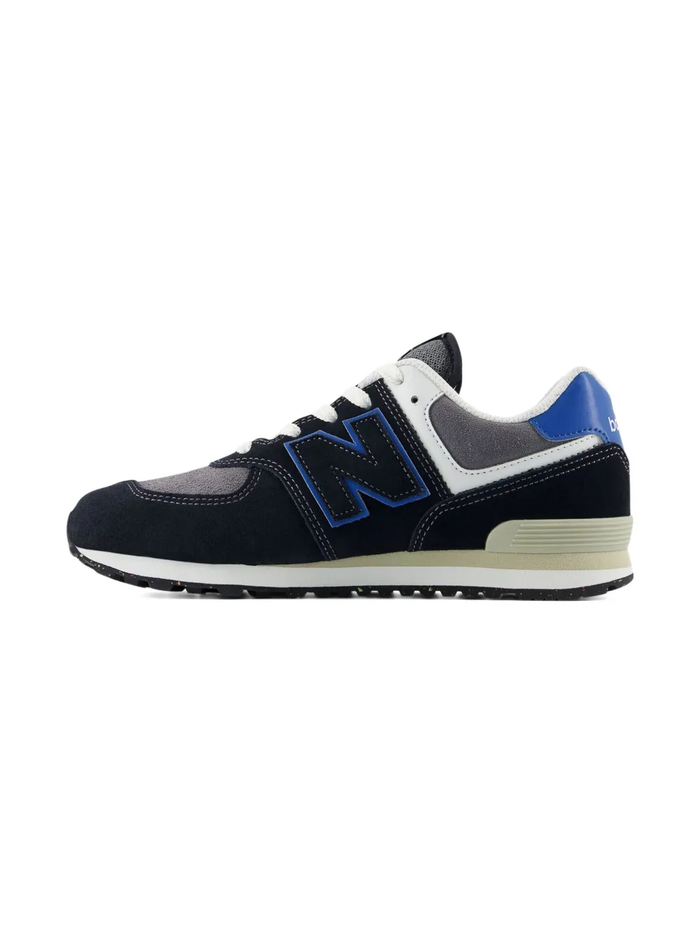 New Balance Kids 574 Lace suède sneakers - Zwart