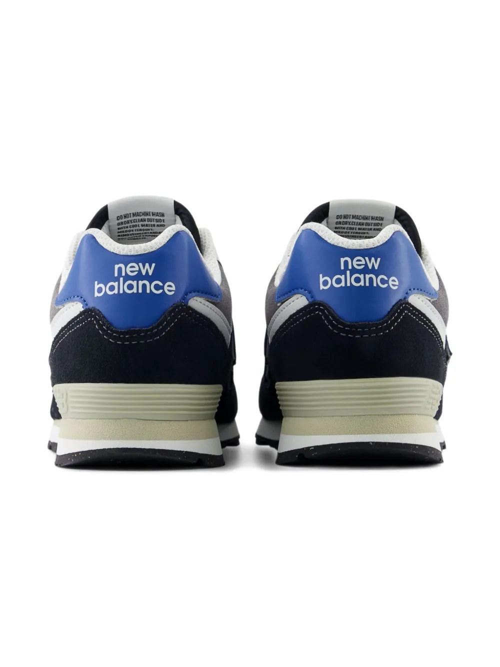 New Balance Kids 574 Lace suède sneakers Zwart