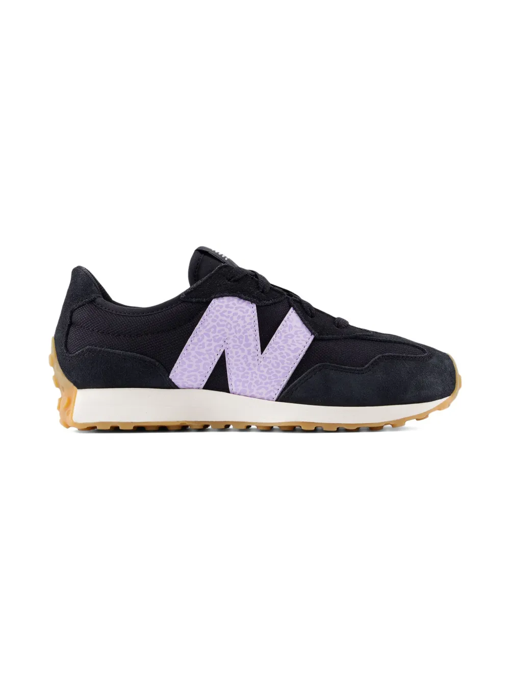 New Balance Kids 327 Lace sneakers met oversized logo Zwart