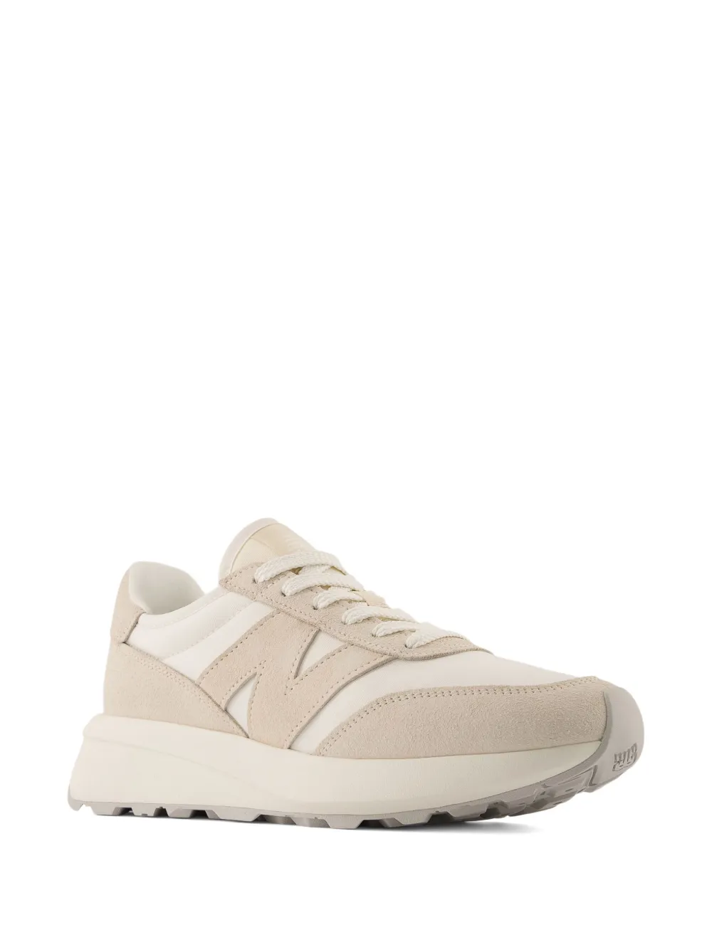 New Balance 370 sneakers met suède vlakken Beige