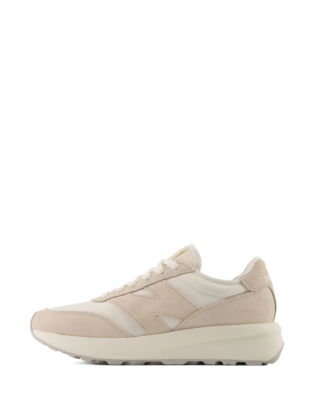 New Balance 370 sneakers met suède vlakken Beige