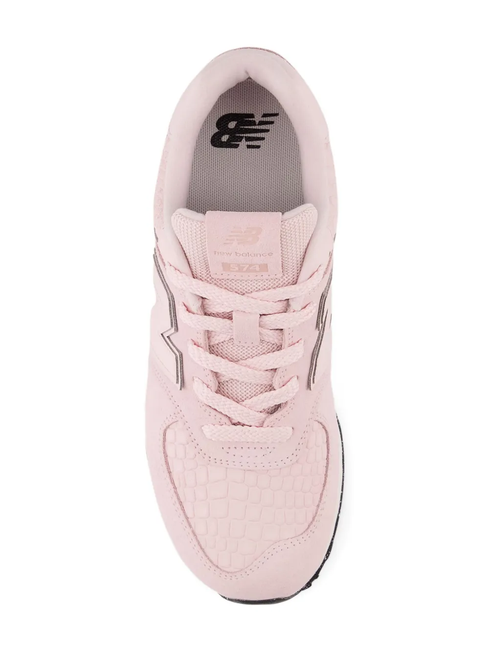 New Balance Kids 574 Lace sneakers met reliëf Roze