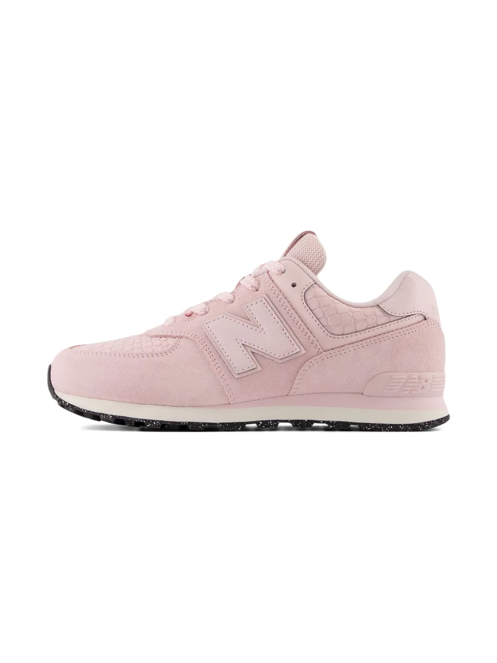 New Balance Kids 574 Lace sneakers met reliëf Roze