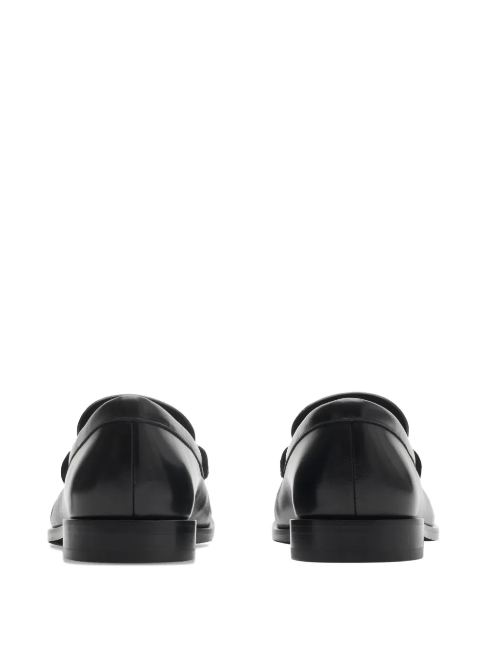 Burberry Knight-Penny leren loafers Zwart