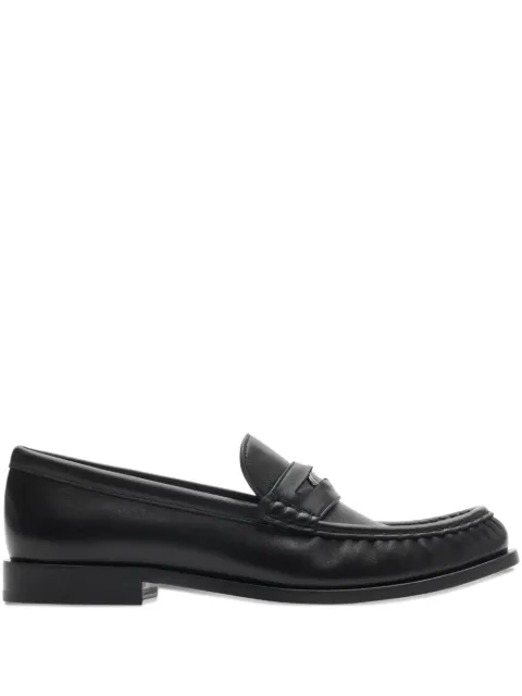 Burberry knight-penny leather loafers