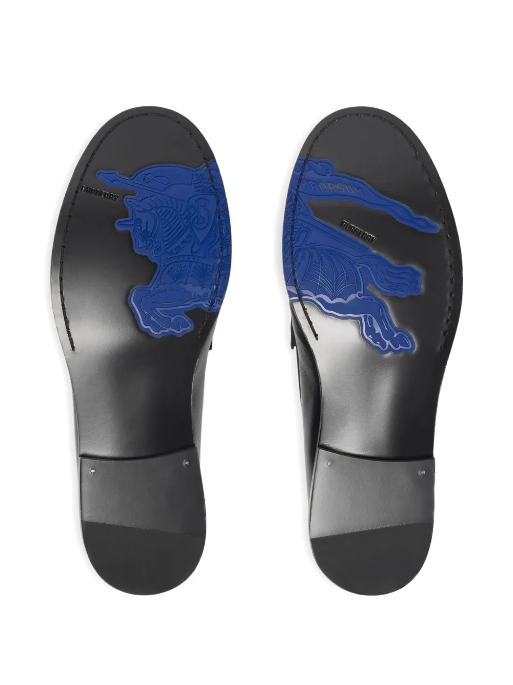 Burberry Knight-Penny leren loafers Zwart