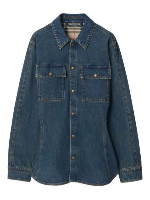 Burberry press-stud denim shirt