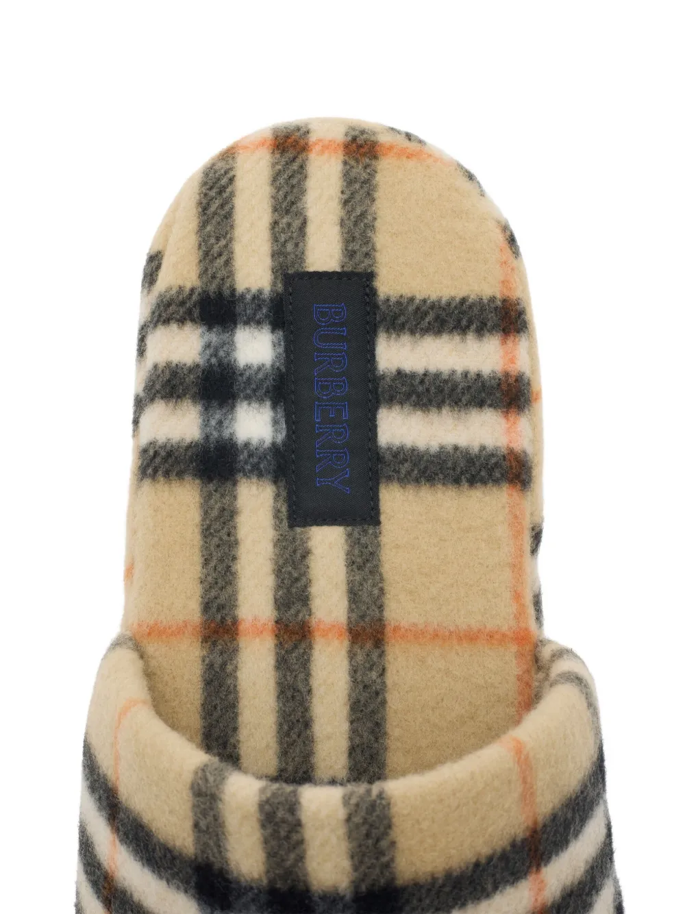 Burberry checked slippers Beige