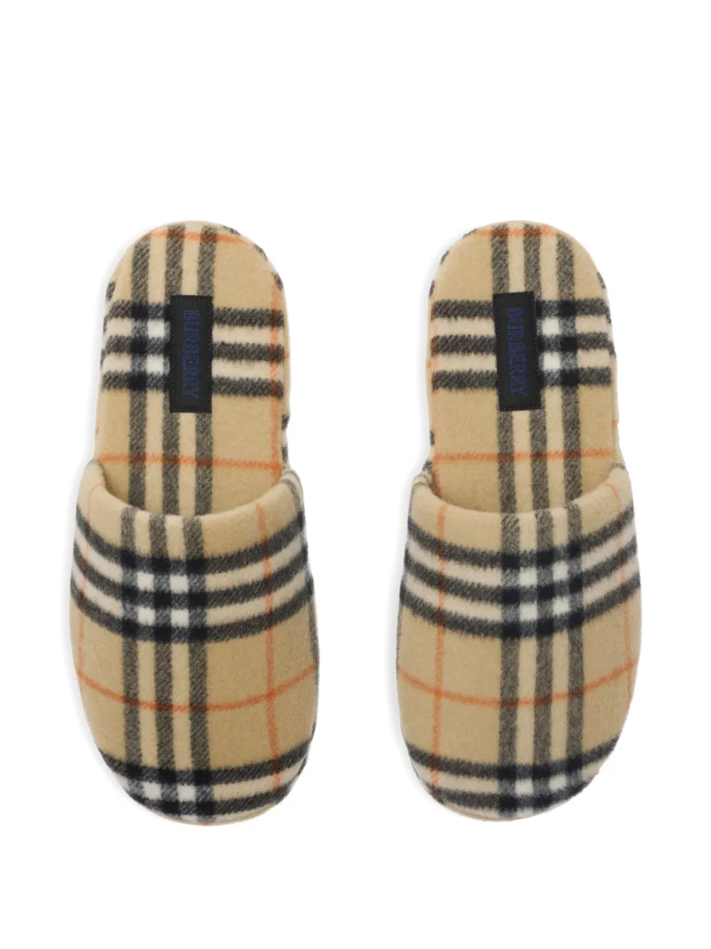 Burberry checked slippers Beige