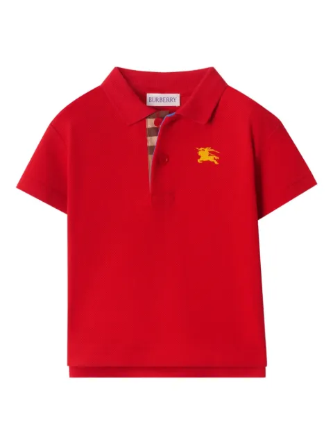 Burberry Kids playera tipo polo Equestrian Knight