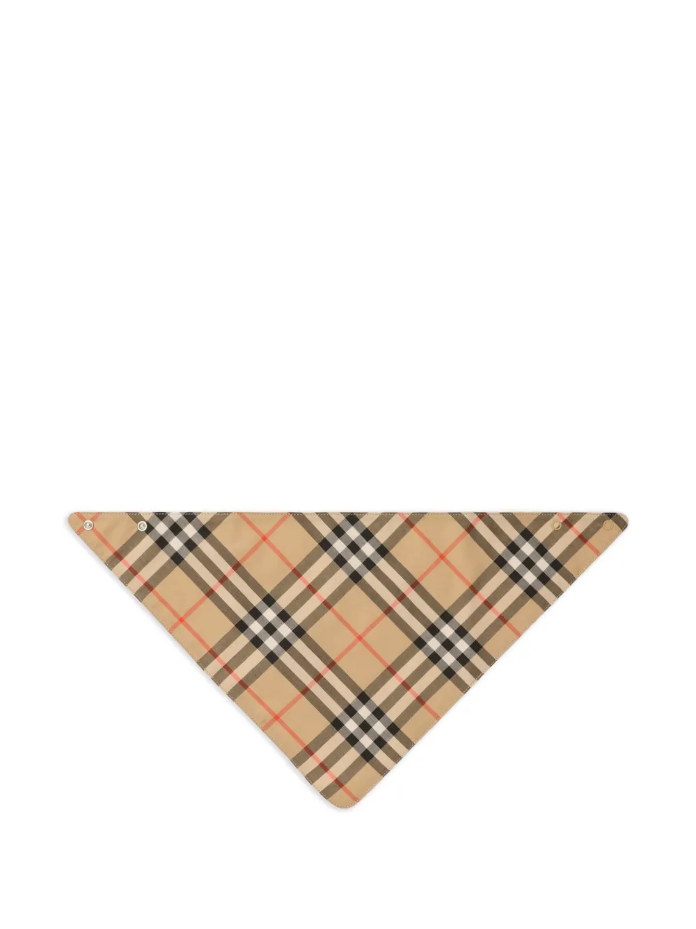 Burberry Kids Handdoek en washandje met geruite afwerking Wit