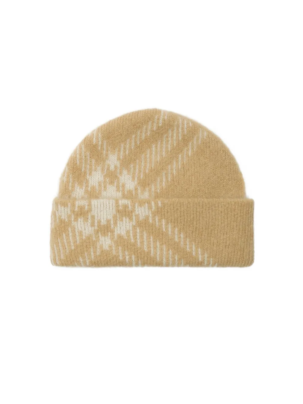 Burberry check-pattern beanie - Beige