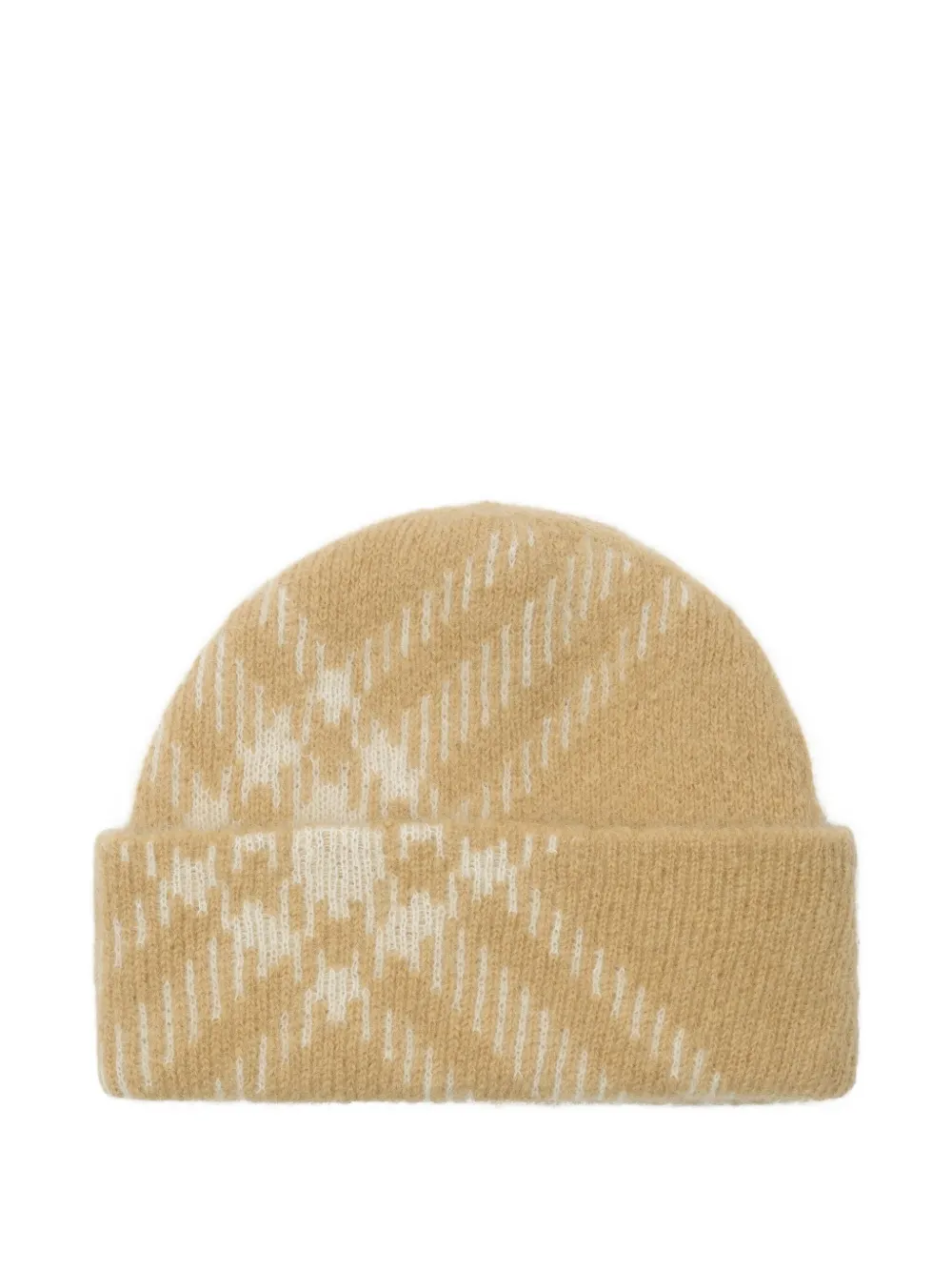 Burberry check-pattern beanie | Neutrals | Image 1