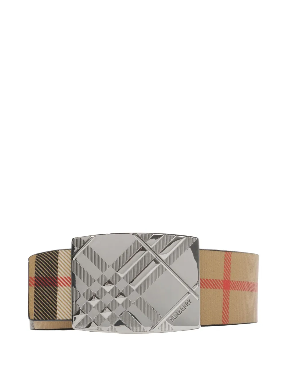 Burberry Check-pattern Reversible Belt In Multi