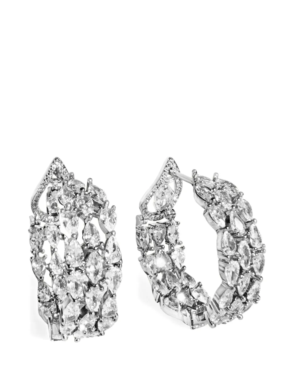 HZMER JEWELLERY Stardust Mirage hoop earrings - Silber
