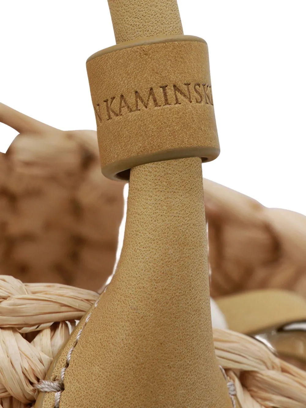 Helen Kaminski Natural Raffia Top Handle Bag In Neutral