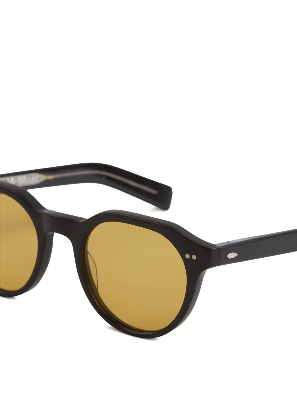 Eyevan7285 Zonnebril met rond montuur Zwart