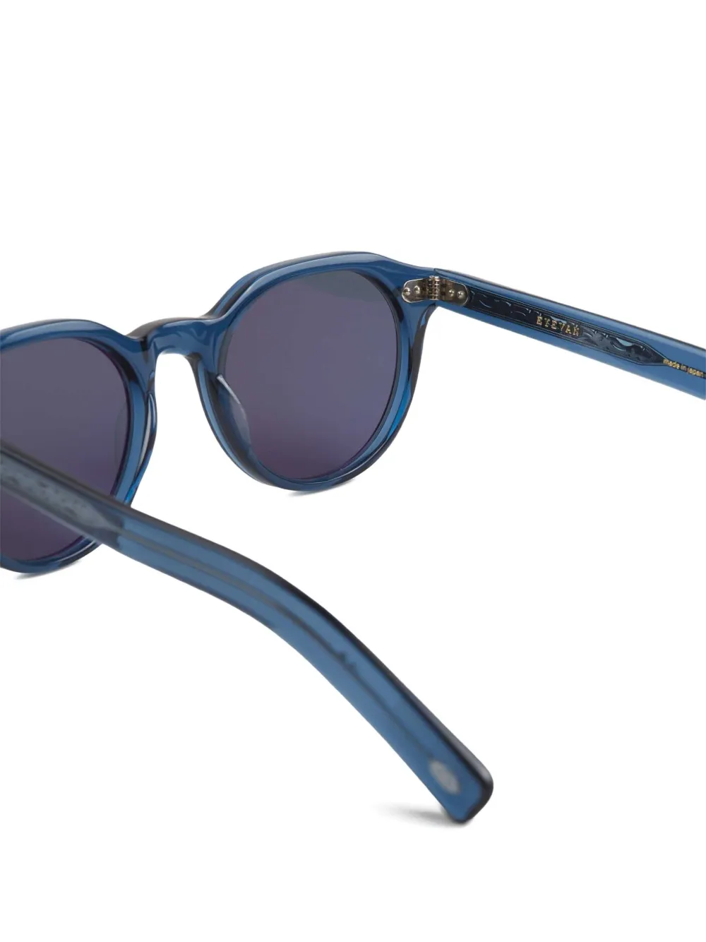Eyevan7285 Zonnebril met rond montuur Blauw