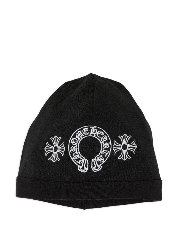 Chrome Hearts Horseshoe Beanie Hat | Black | FARFETCH