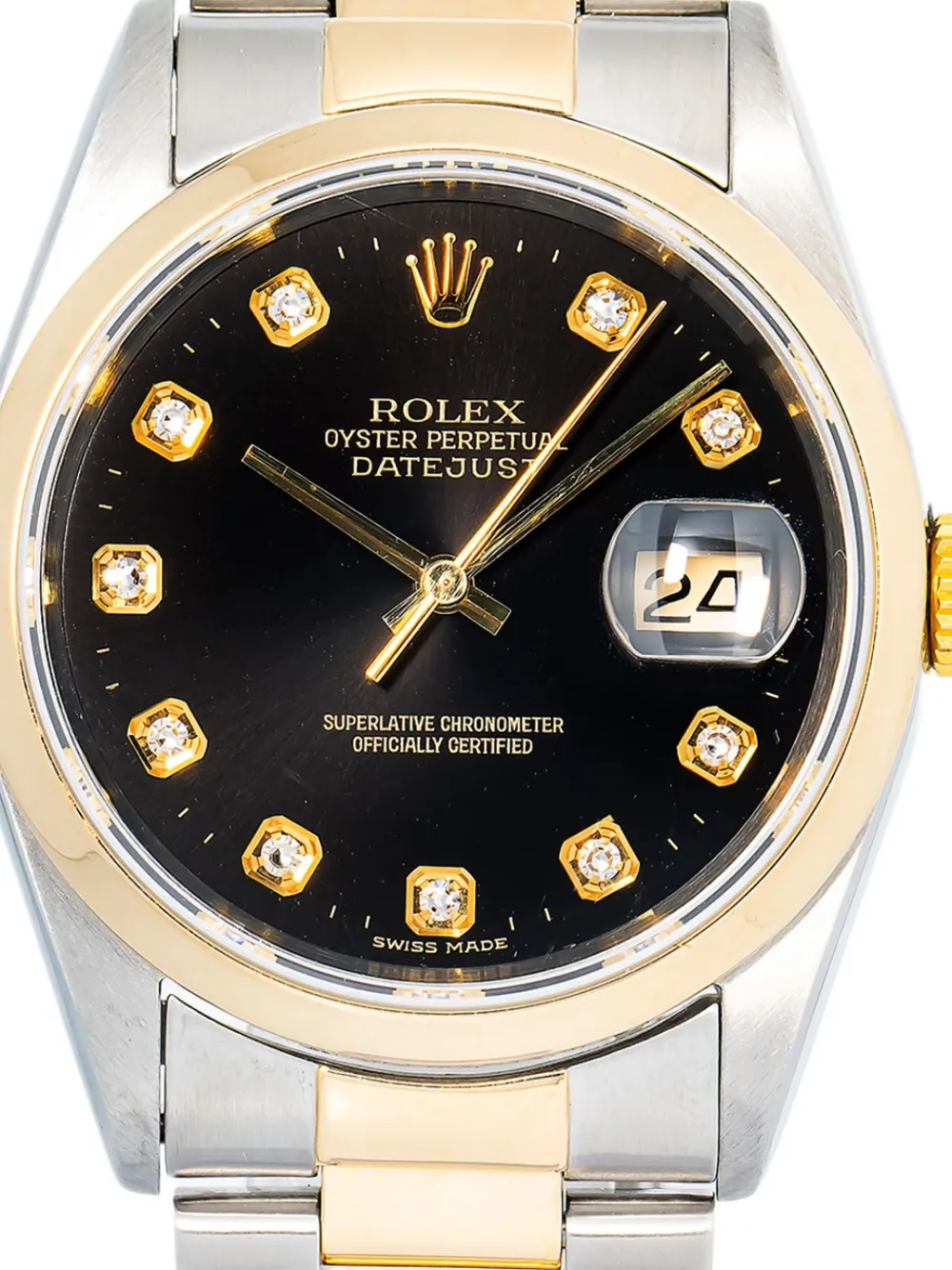 Rolex reloj Datejust de 36mm en oro amarillo de 18kt con diamantes | Relojes de vestir de archivo | Image 2