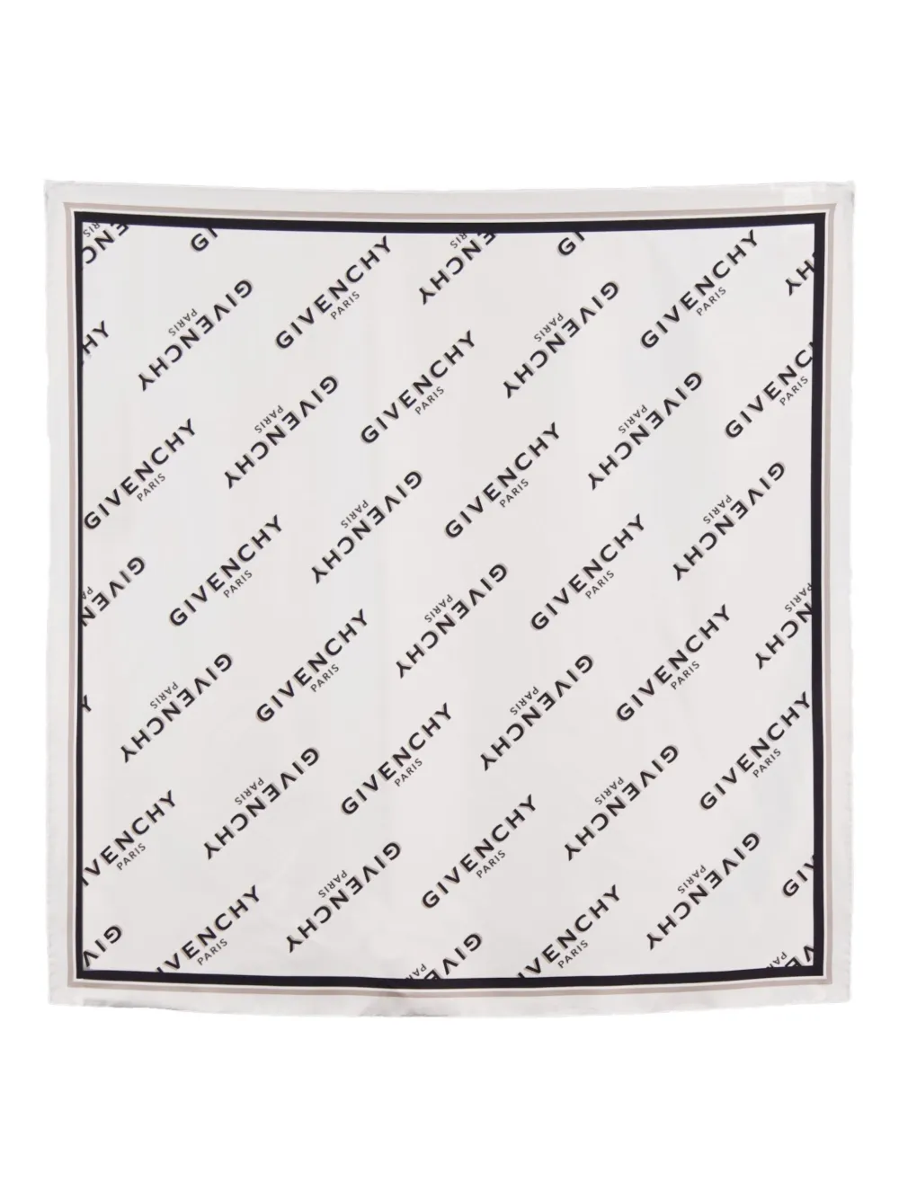 Givenchy Shadow Logo-printed Scarf In White