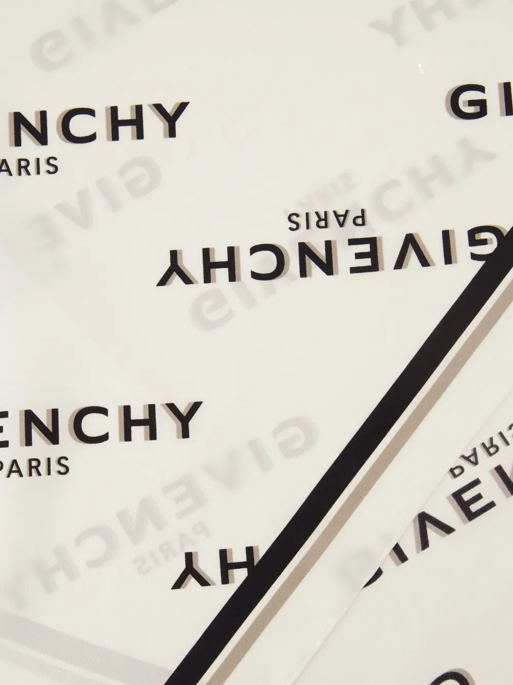 Givenchy Shadow Logo-printed Scarf In White