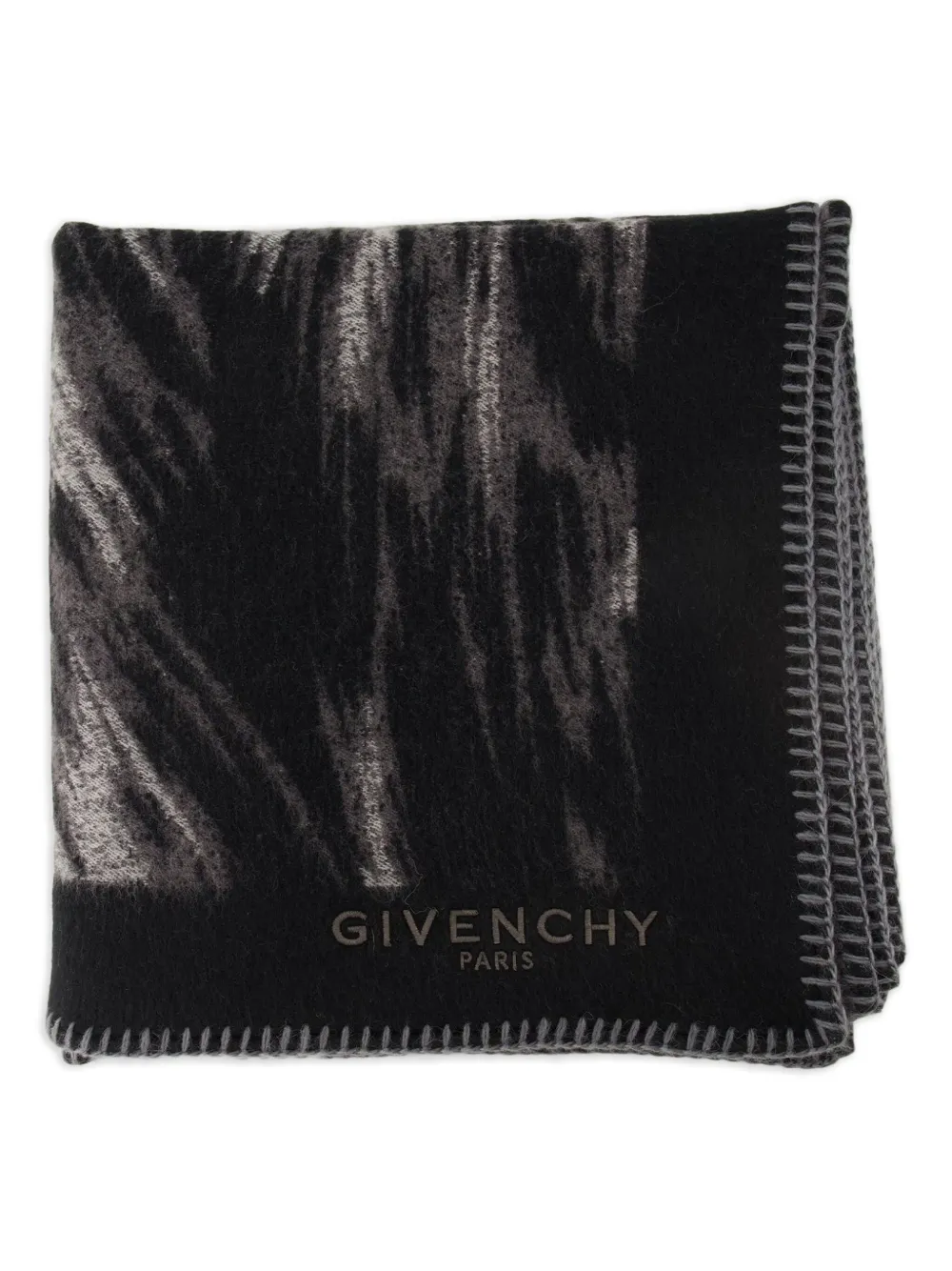 Givenchy Sjaal met dierenprint en jacquard Zwart