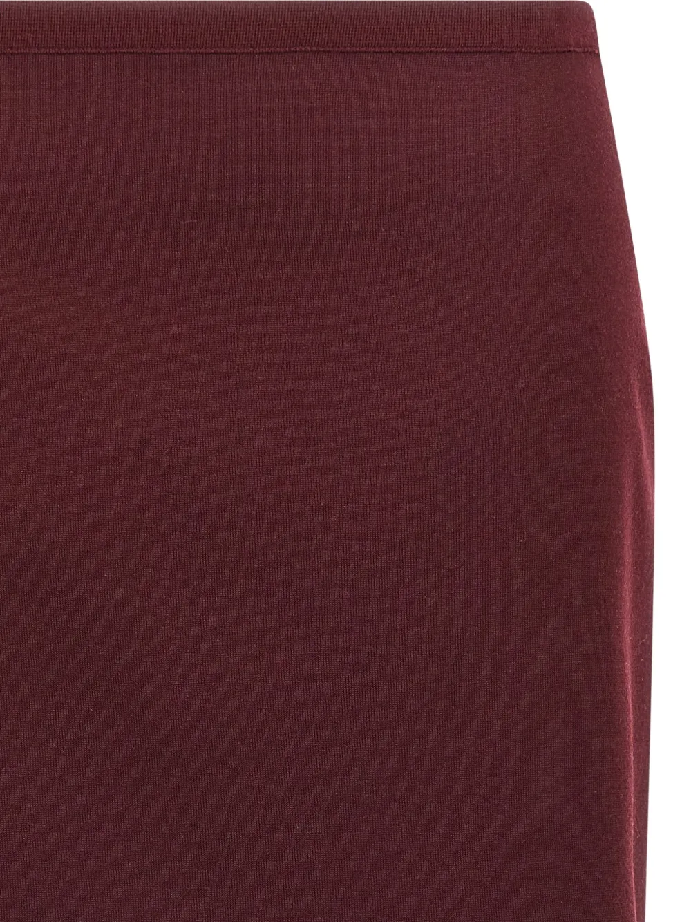 Miu Midi-rok met geborduurd logo en split Rood