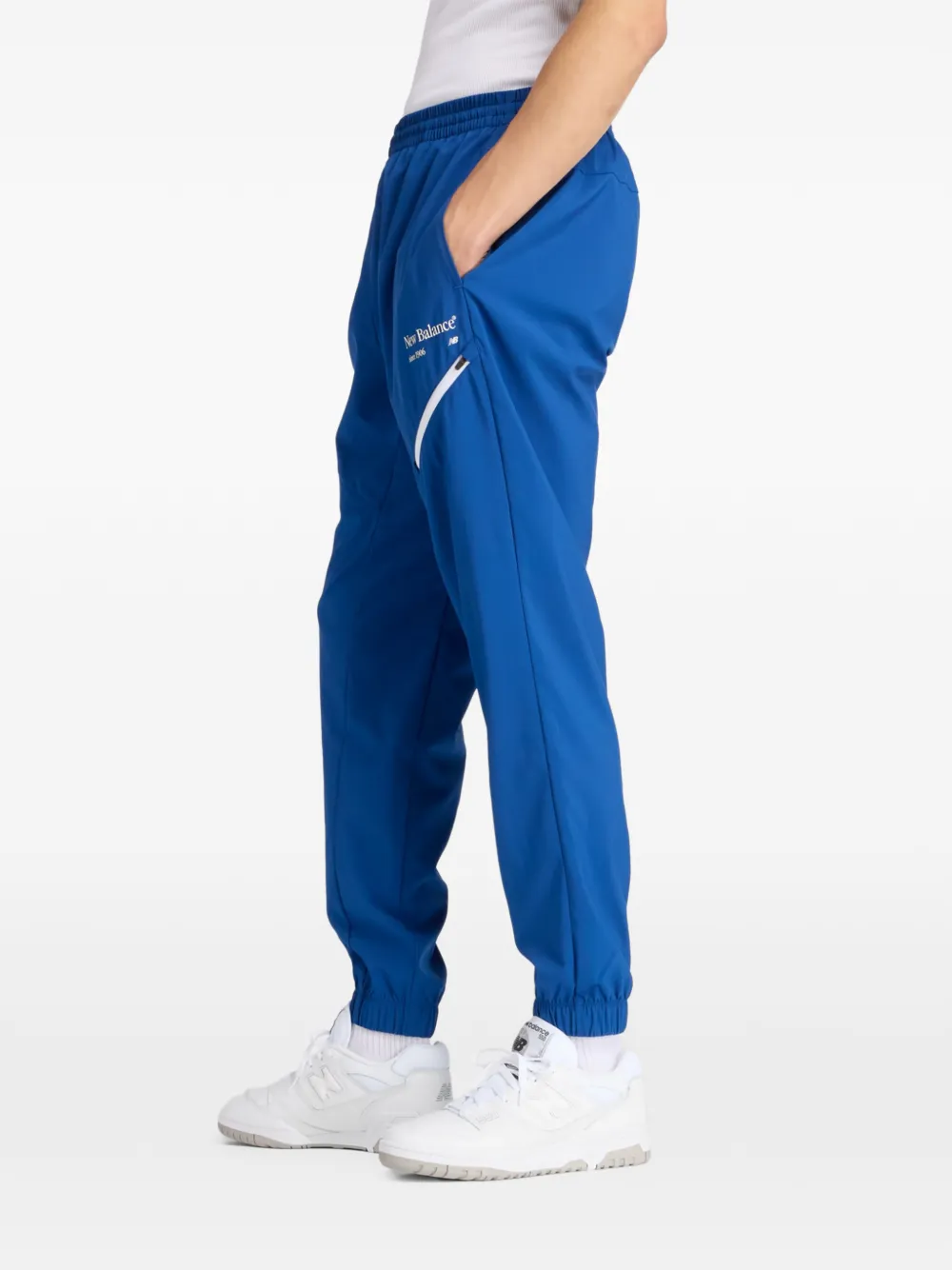New Balance Trainingsbroek met grafisch detail Blauw
