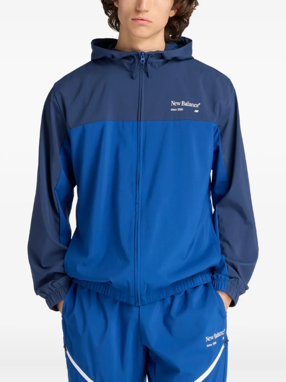 New Balance Giacca con stampa - Blu