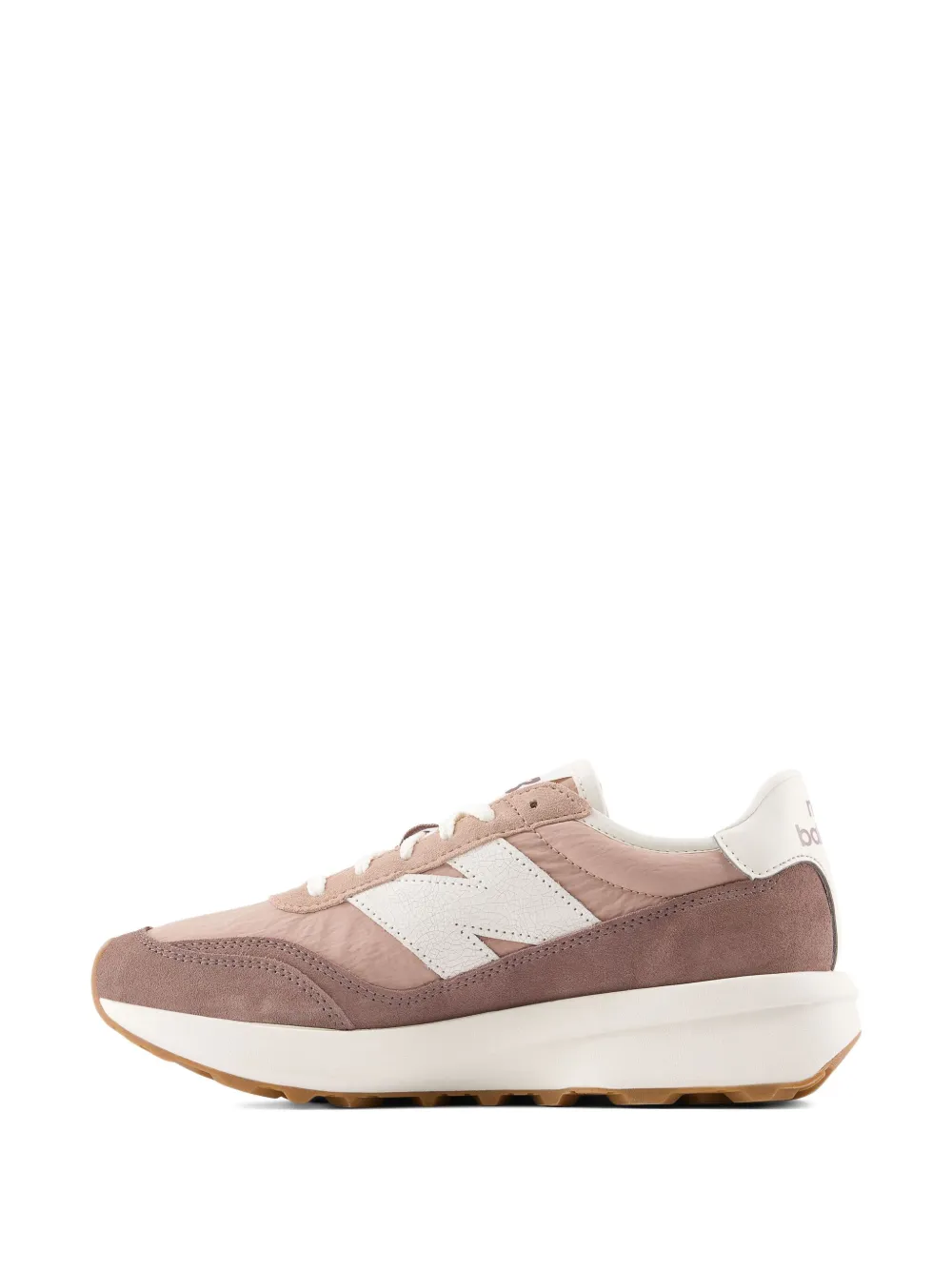 New Balance 370 sneakers met suède vlakken Roze