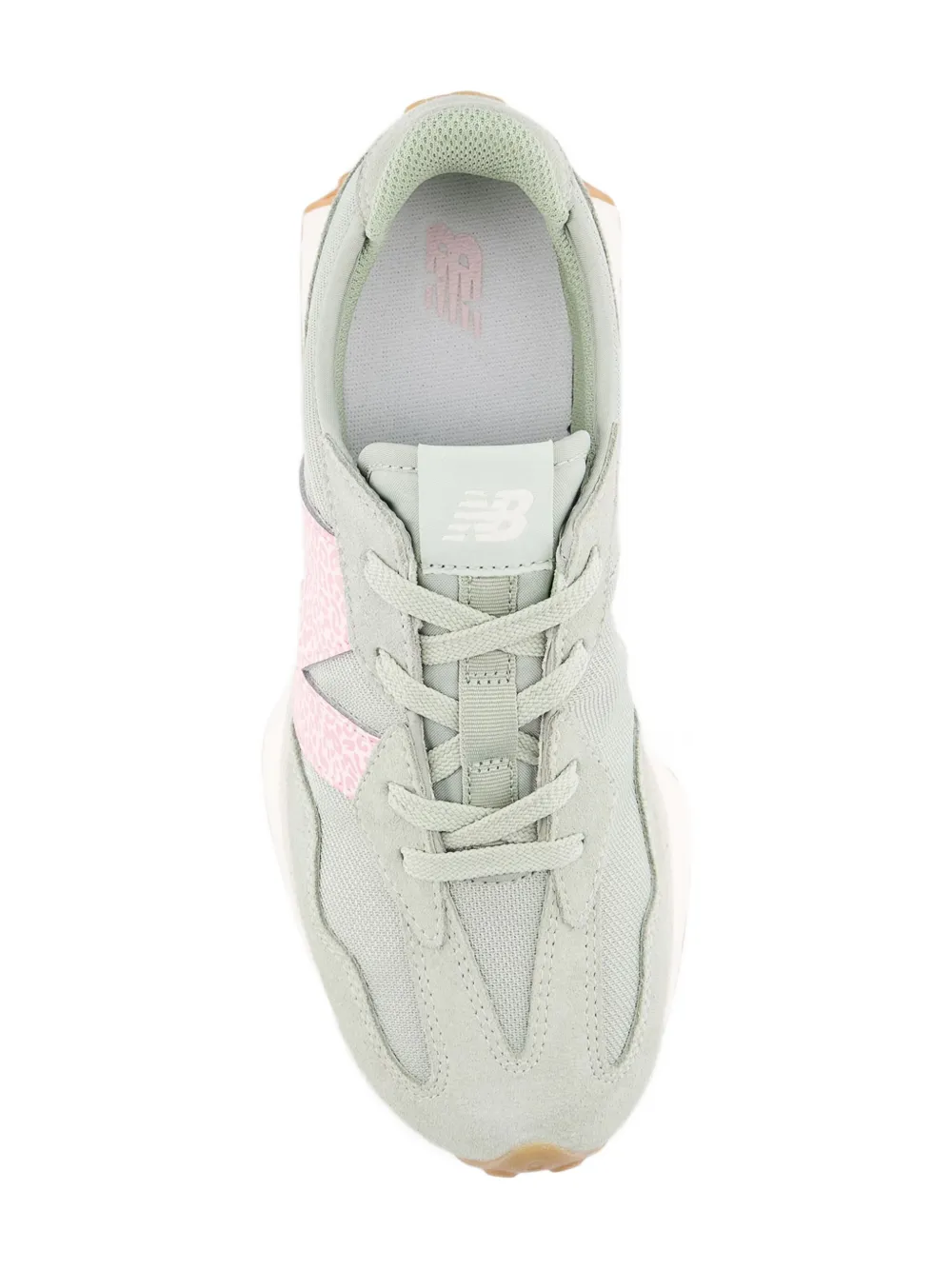 New Balance Kids 327 Lace sneakers met oversized logo Groen