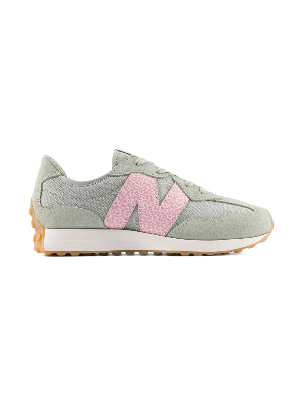 New Balance Kids 327 Lace sneakers met oversized logo - Groen