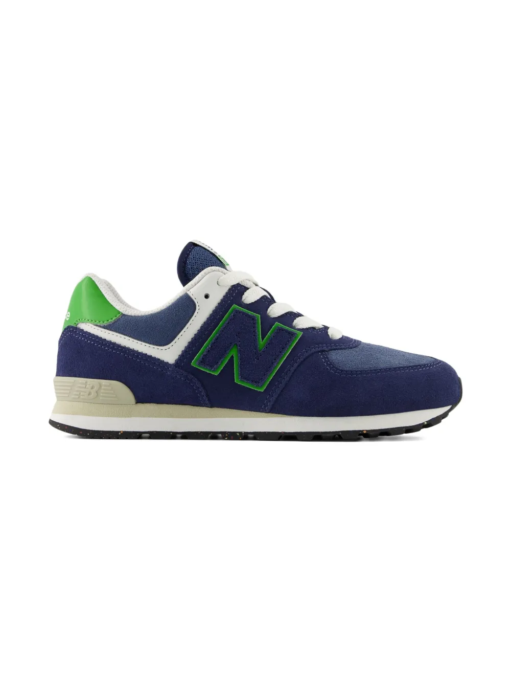New Balance Kids 574 Lace sneakers met reliëf - Blauw