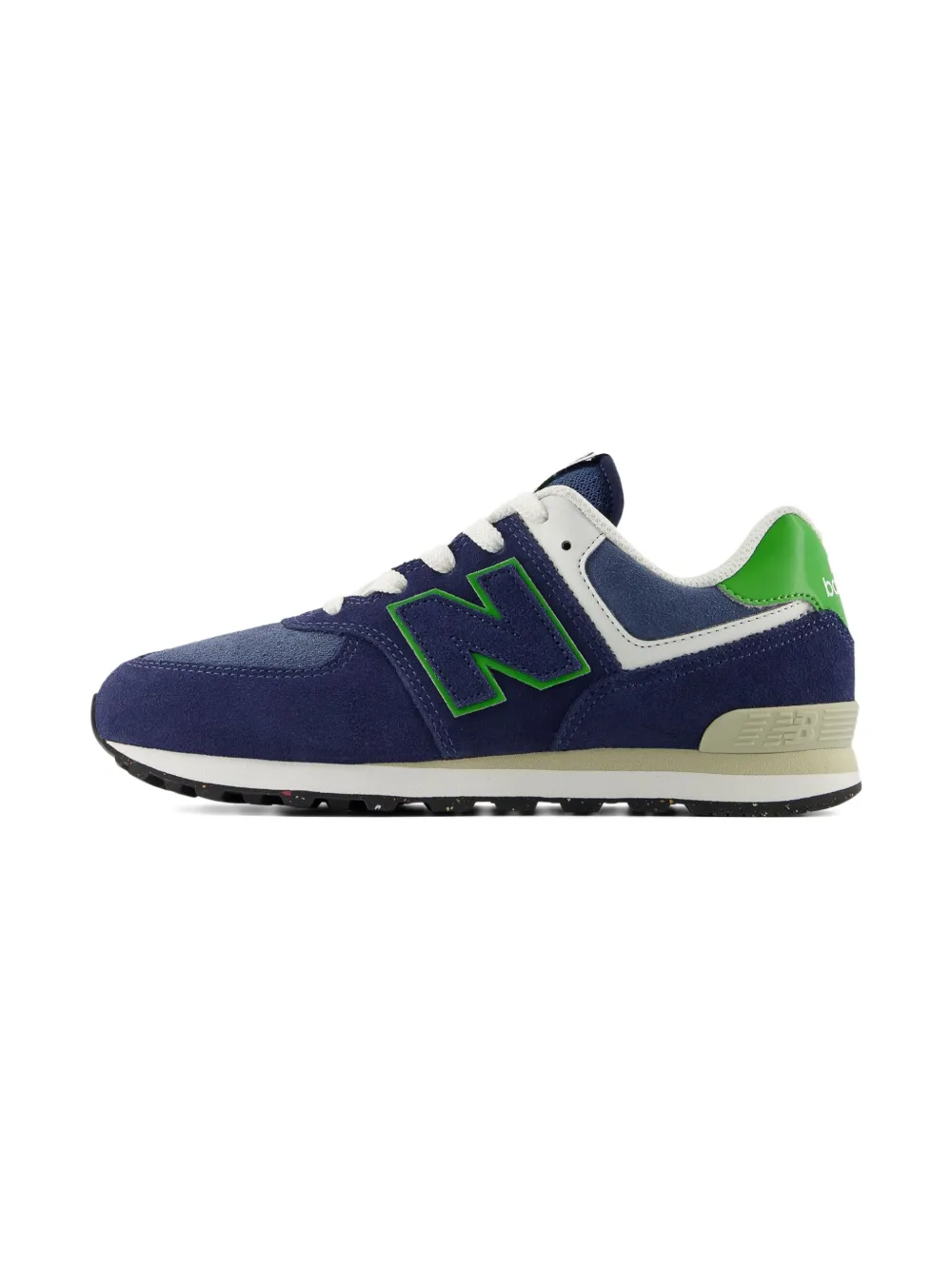 New Balance Kids 574 Lace sneakers met reliëf Blauw