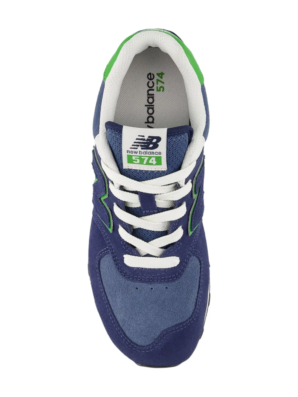 New Balance Kids 574 Lace sneakers met reliëf Blauw