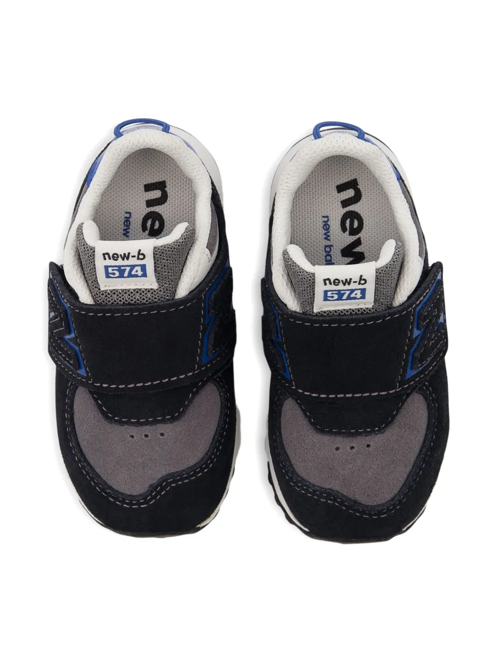 New Balance Kids 574 New-B Hook & Loop sneakers Zwart