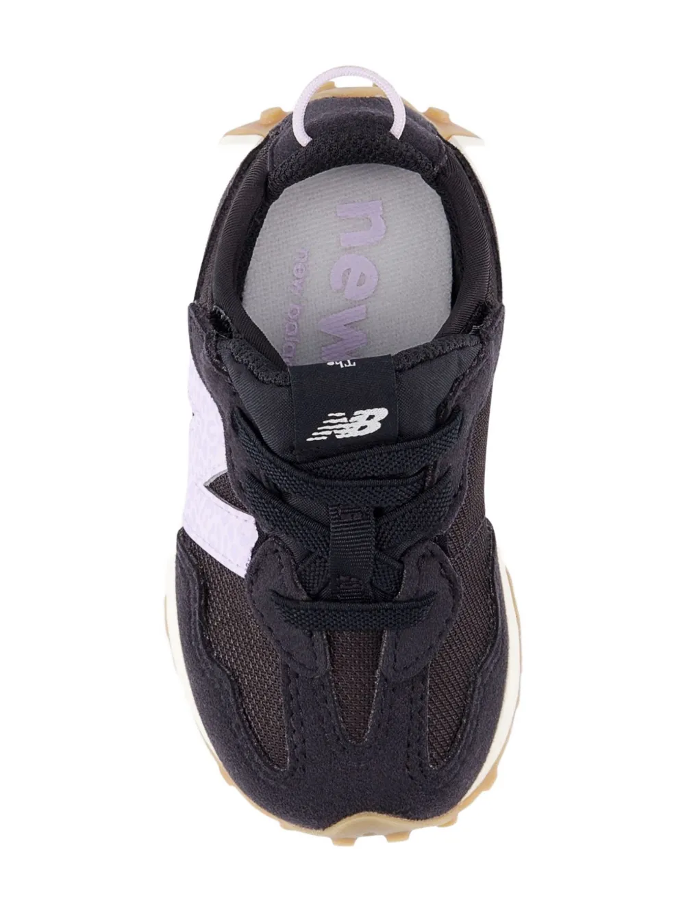 New Balance Kids 327 New-B Hook & Loop sneakers Zwart