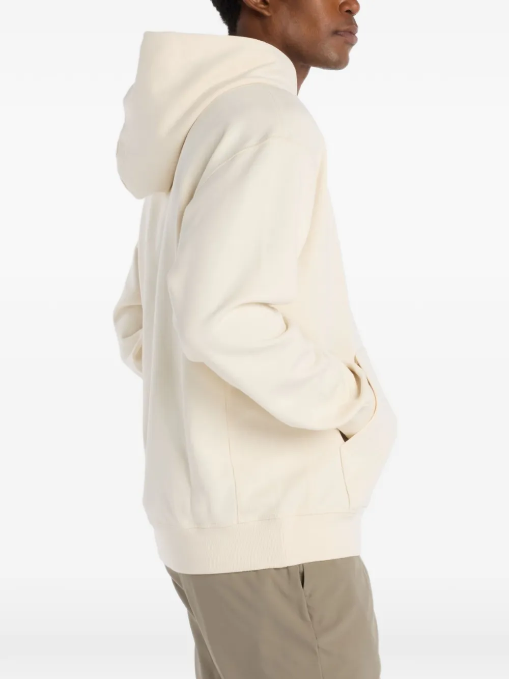 New Balance Hoodie met geborduurd logo Beige