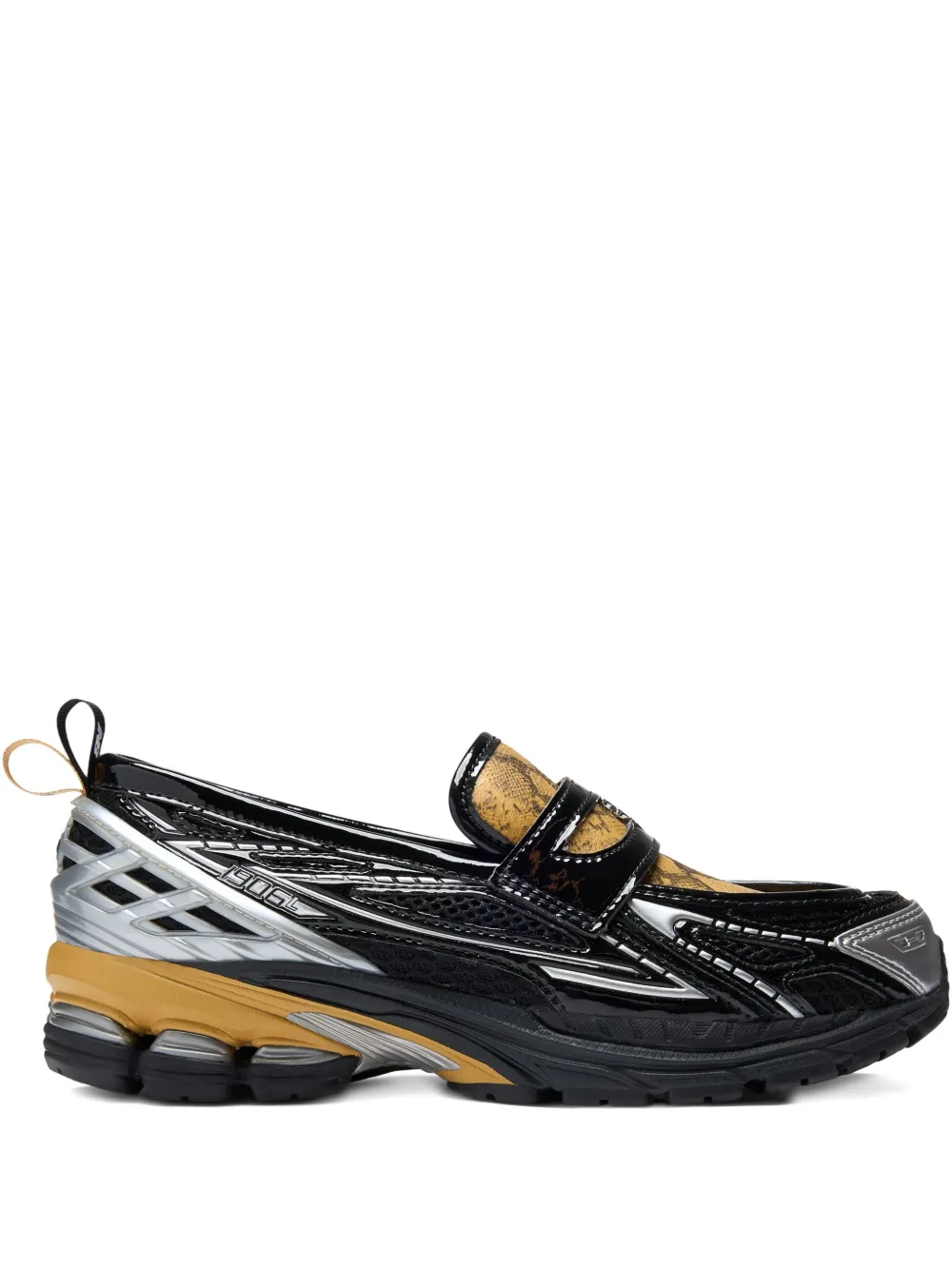 New Balance x Ganni 1906L sneakers met slangenprint Zwart