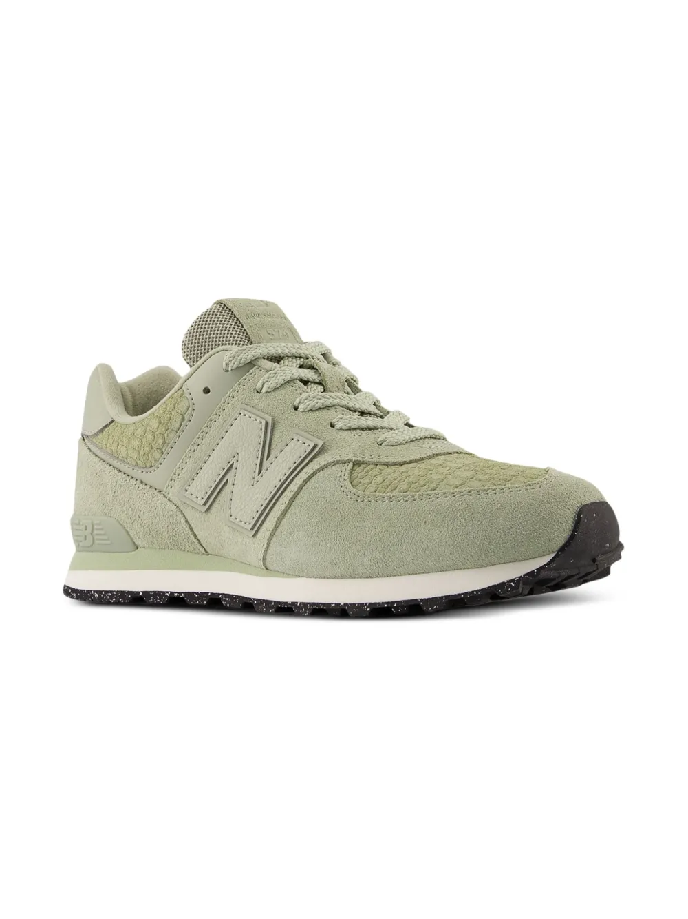 New Balance Kids 574 Lace sneakers met textuur - Groen