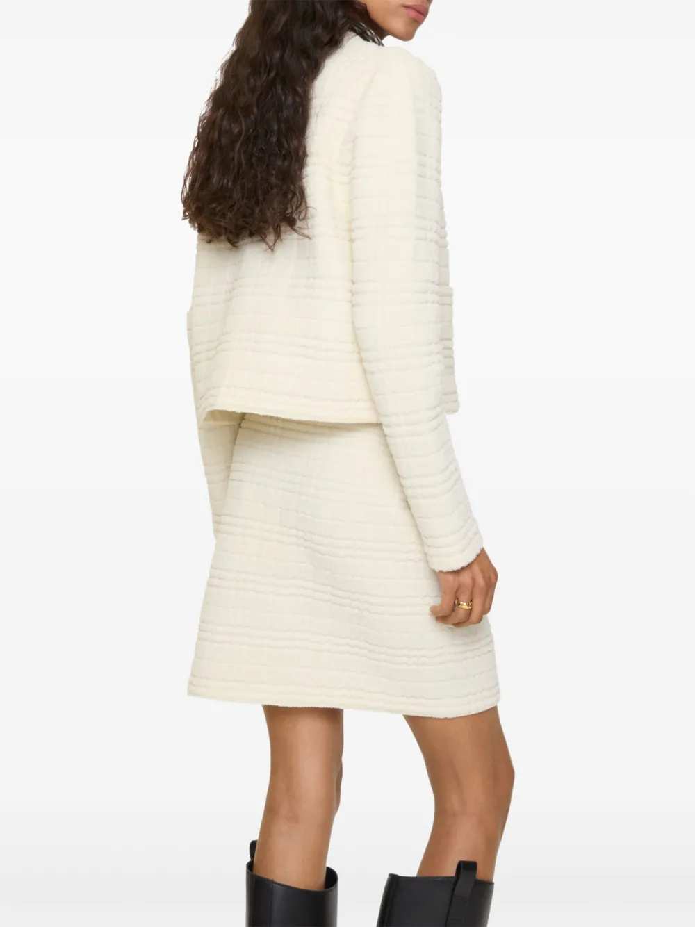 Burberry Mini-rok van wolblend Beige