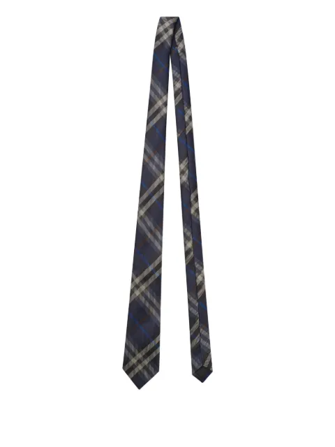 Burberry check-pattern silk tie